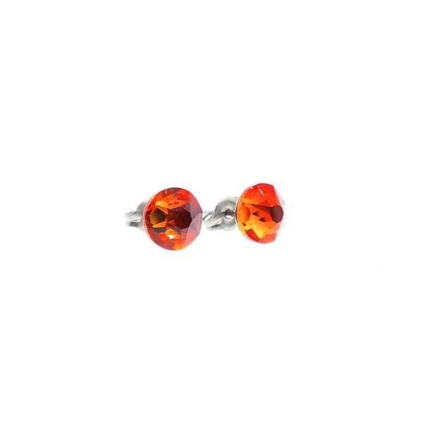 Crystal Fireopal Titanium Earrings