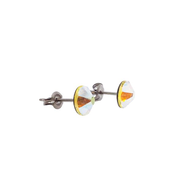 Jonquil Aurore Boreale Titanium Earrings