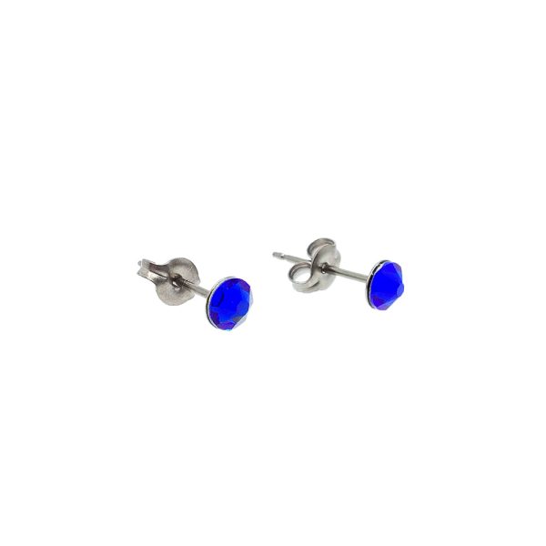 Majestic Blue Titanium Earrings