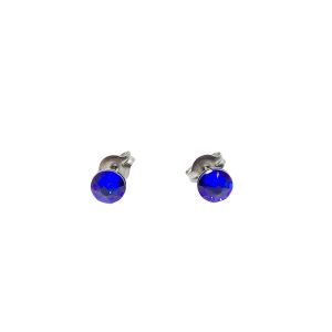 Majestic Blue Titanium Earrings