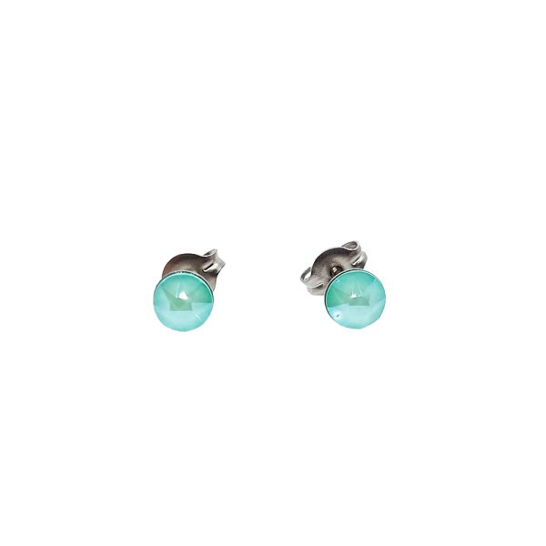 Mint Green Titanium Earrings