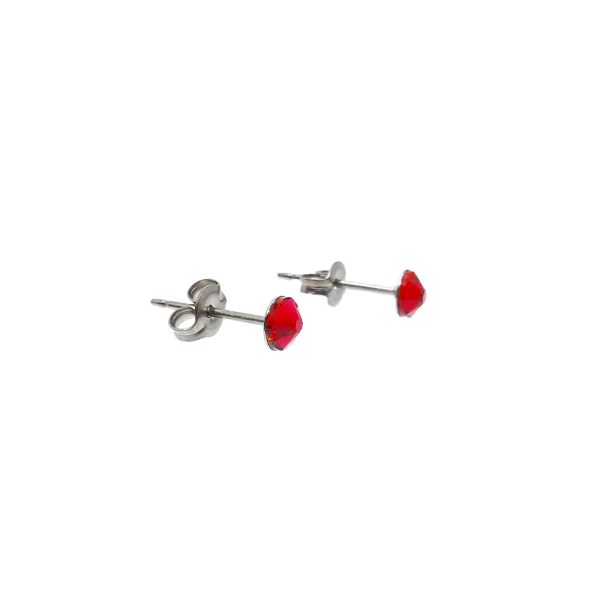 Swarovski Scarlet Titanium Earrings