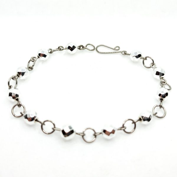 Titanium bracelet with hematite