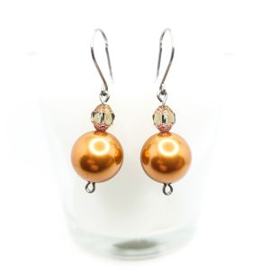 Titanium earrings Rose Gold