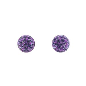 Tanzanite Pave pure titanium earrings